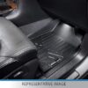 SMARTLINER Custom Fit Floor Mats 3 Row Liner Set Black for 2016-2021 Dodge Durango with 2nd Row Bench Seat
