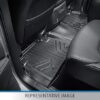 SMARTLINER Custom Fit Floor Mats 3 Row Liner Set Black for 2016-2021 Dodge Durango with 2nd Row Bench Seat