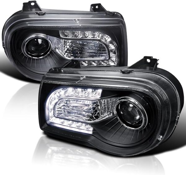 Best 2005-2010 Chrysler 300C/300C AWD/HEMI/SRT-8, Left + Right Pair Headlamps Assembly