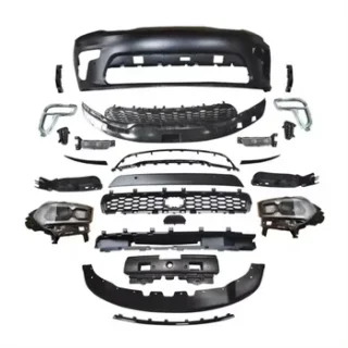 High Quality Car Body Kit Front Bumper Grille with DRL Daytime Running Light Headlight for Dodge Durango USA Type 2021 - 2023